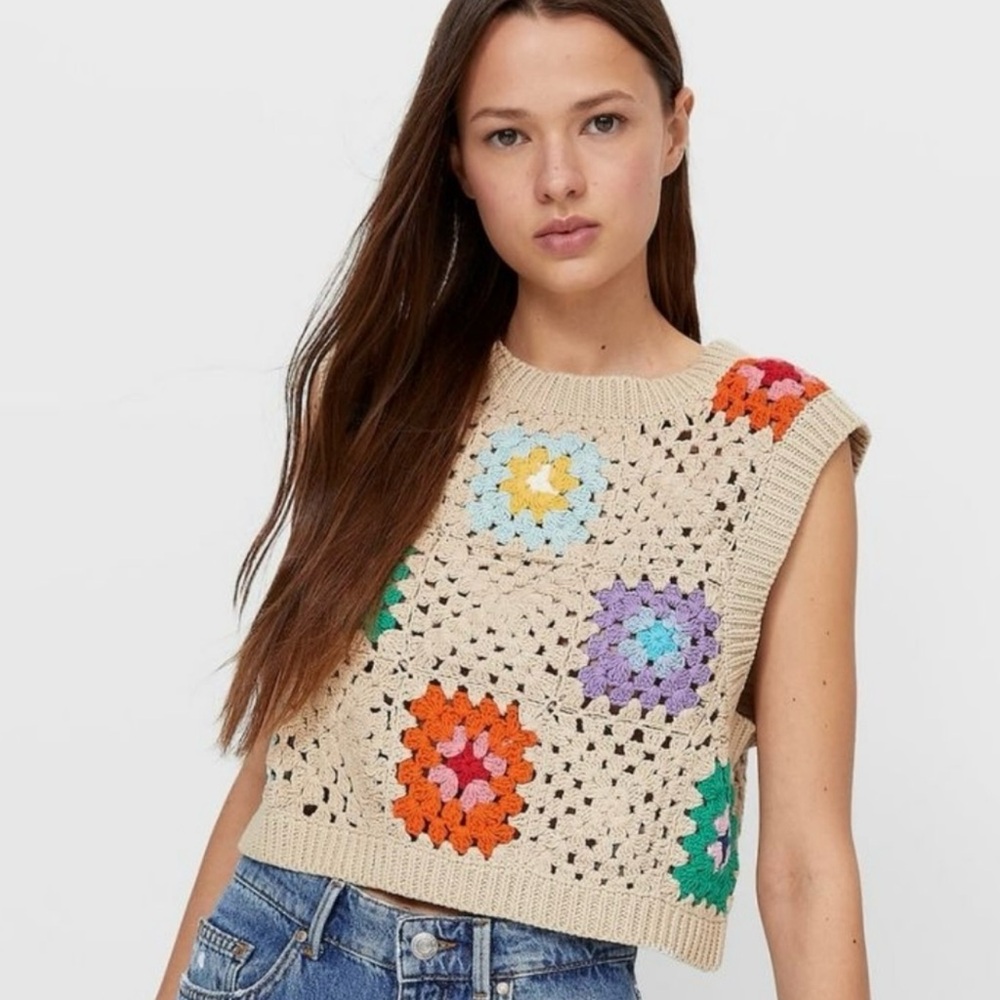 STRADIVARIUS CROCHET TOP